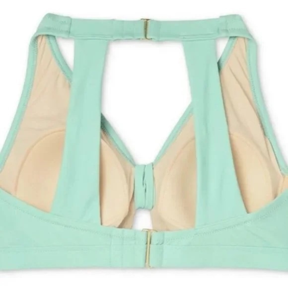 Kona Sol Mint Green Plus Beach Pool Padded Bikini Top - Picture 4 of 8